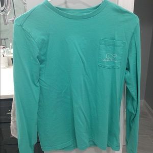 turquoise vineyard vines long sleeve-unisex large